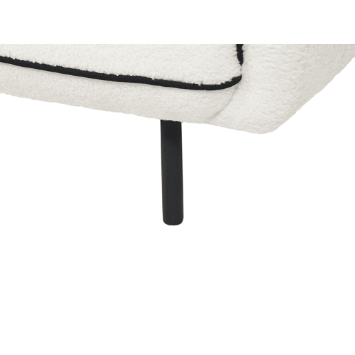 Sofá TONSBERG Bouclé Branco 3 lugares