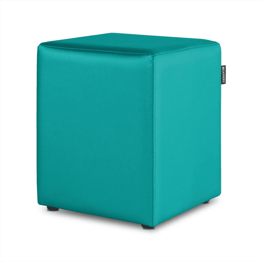 Happers Indoor Turquoise Leatherette Cube Puff PACK 2 UNIDADES HAPPERS