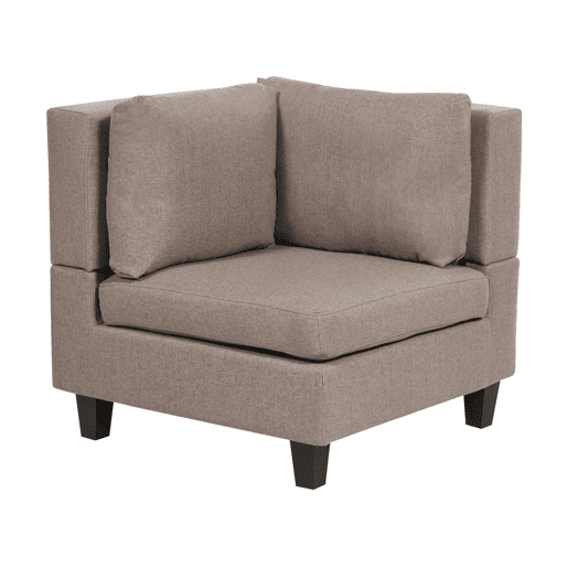 Sofá modular em forma de U UNSTAD Tecido Castanho 5 lugares