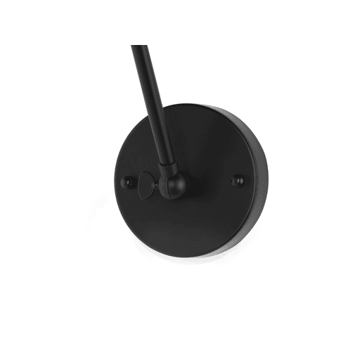 Conjunto de 2 candeeiros de parede NARVA Ajustável Metal Preto