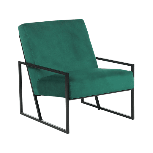 Poltrona DELARY Veludo Verde esmeralda