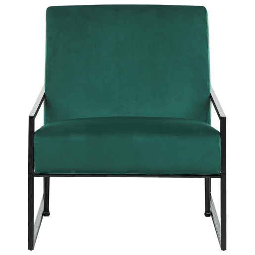 Poltrona DELARY Veludo Verde esmeralda