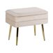 Beliani Taburete Terciopelo ODESSA Beliani Taburete Terciopelo ODESSA Beige
