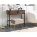 Beliani Taburete Terciopelo ODESSA Beliani Taburete Terciopelo ODESSA Beige