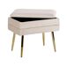 Beliani Taburete Terciopelo ODESSA Beliani Taburete Terciopelo ODESSA Beige