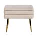 Beliani Taburete Terciopelo ODESSA Beliani Taburete Terciopelo ODESSA Beige