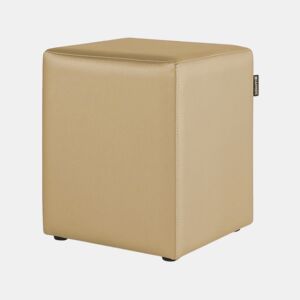 Almofadas Bege Puff Cube Leatherette Interior PACK 2 UNIDADES HAPPERS