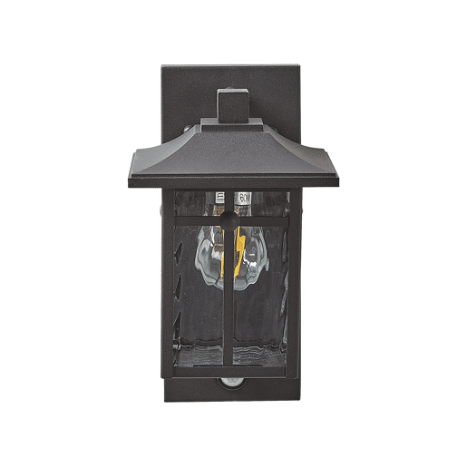 Iluminação de parede para exterior TEVIOT Com sensor de movimento Preto