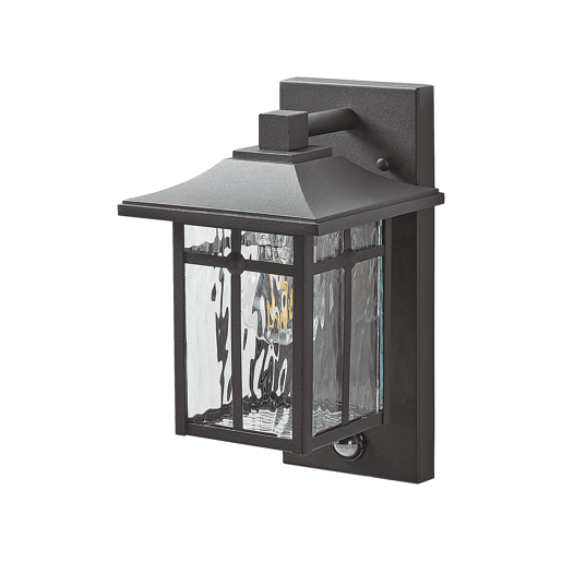 Iluminação de parede para exterior TEVIOT Com sensor de movimento Preto