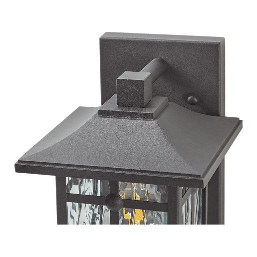 Iluminação de parede para exterior TEVIOT Com sensor de movimento Preto