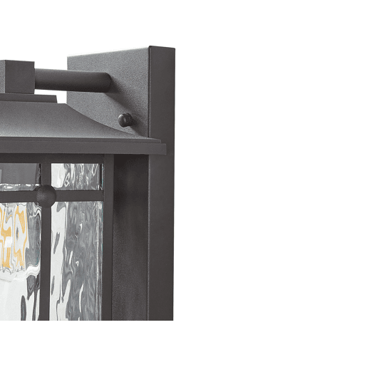 Iluminação de parede para exterior TEVIOT Com sensor de movimento Preto