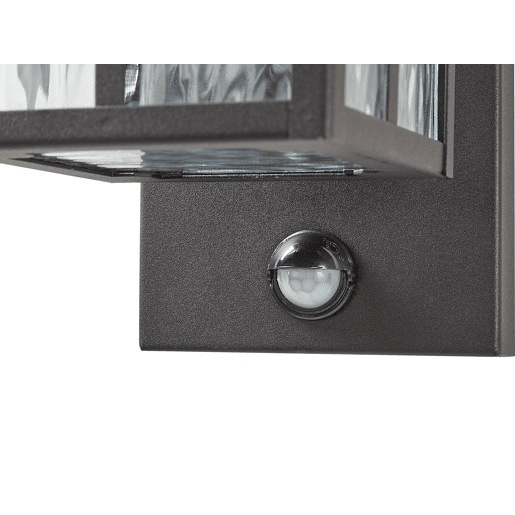 Iluminação de parede para exterior TEVIOT Com sensor de movimento Preto