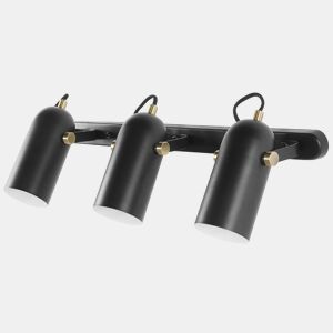 Candeeiro com 3 focos TYRIA Ajustável Metal Preto