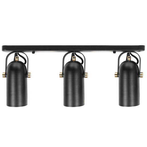 Candeeiro com 3 focos TYRIA Ajustável Metal Preto