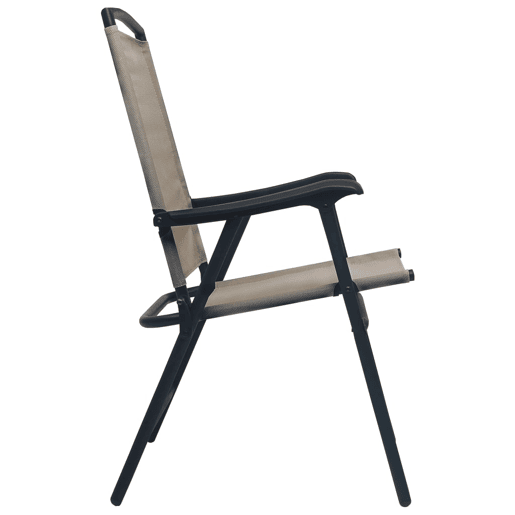 vidaXL Cadeiras de jardim dobráveis 2 peças taupe cinzento textilene
