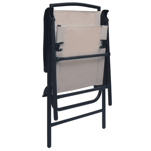 vidaXL Cadeiras de jardim dobráveis 2 peças taupe cinzento textilene