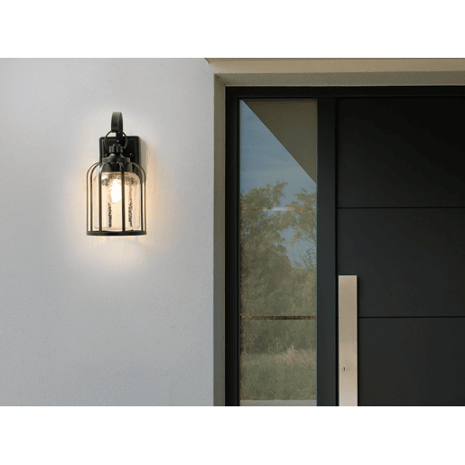 Iluminação de parede para exterior WOOLER Preto