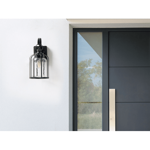 Iluminação de parede para exterior WOOLER Preto