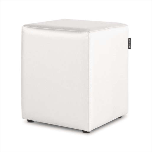 Puff Cube Leatherette Interior White Happers PACK 2 UNIDADES HAPPERS