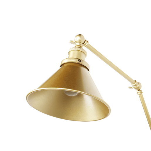 Conjunto de 2 candeeiros de parede NARVA Ajustável Metal Dourado