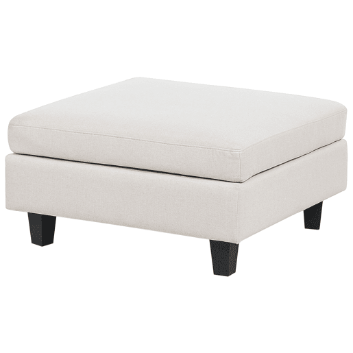 Sofá modular em forma de U UNSTAD Tecido Creme claro com repousa-pés 5 lugares Sofá modular em forma de U UNSTAD Tecido Creme claro com repousa-pés 5 lugares