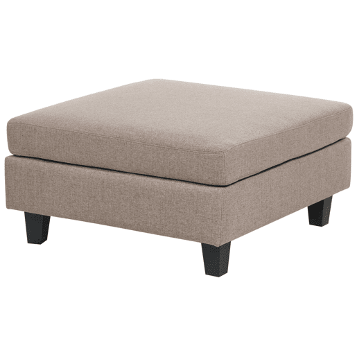 Sofá modular UNSTAD Tecido Castanho com repousa-pés 3 lugares