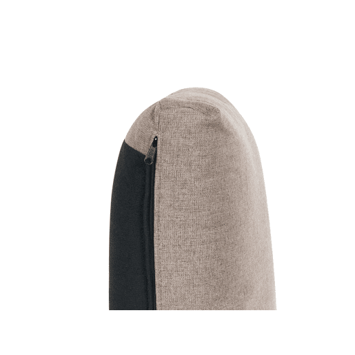 Sofá modular UNSTAD Tecido Castanho com repousa-pés 3 lugares