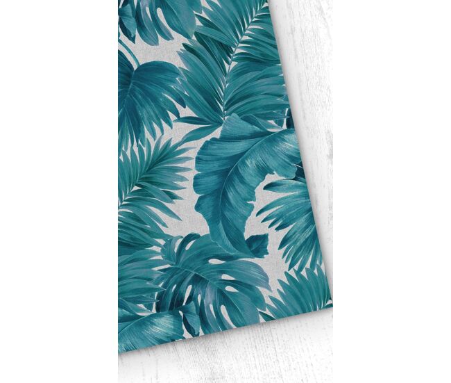 Papel pintado palmeiras palmeiras - azul - 1 rollo 55 x 300 cm