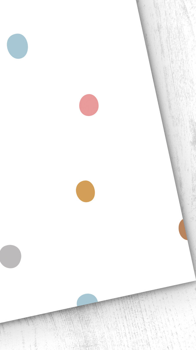 Papel pintado infantil dots dots - multicolor - 1 rollo 55 x 300 cm