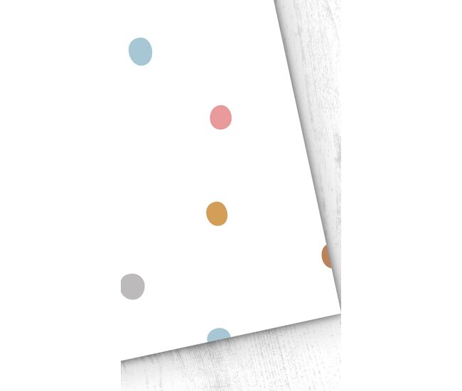 Papel pintado infantil dots dots - multicolor - 1 rollo 55 x 300 cm