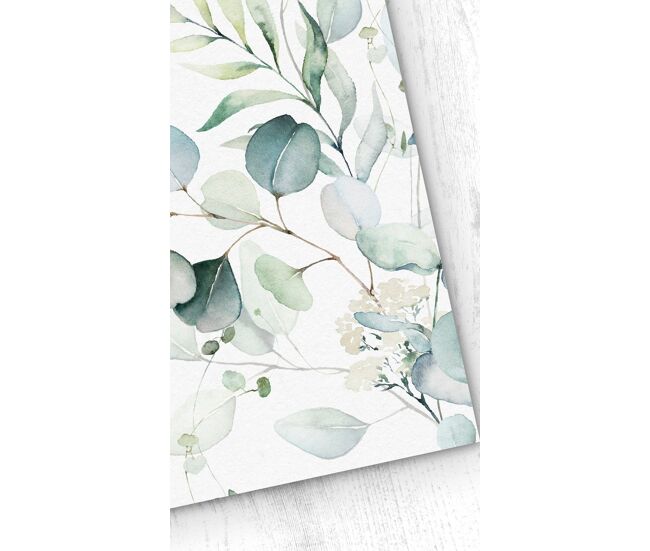 Papel pintado eucalipto eucalipto - verde - 1 rollo 55 x 300 cm
