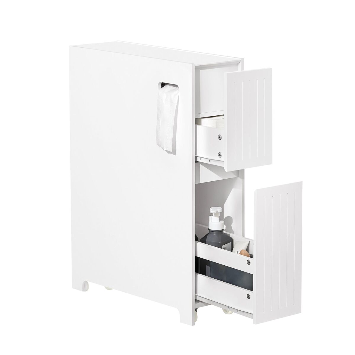 Sobuy bzr111-w estantería estrecha para nichos para baño