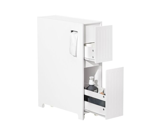 Sobuy bzr111-w estantería estrecha para nichos para baño
