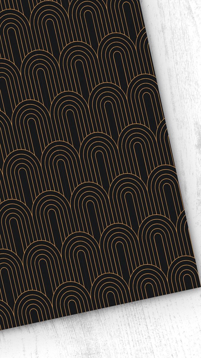 Papel pintado arch arch - negro - 1 rollo 55 x 300 cm