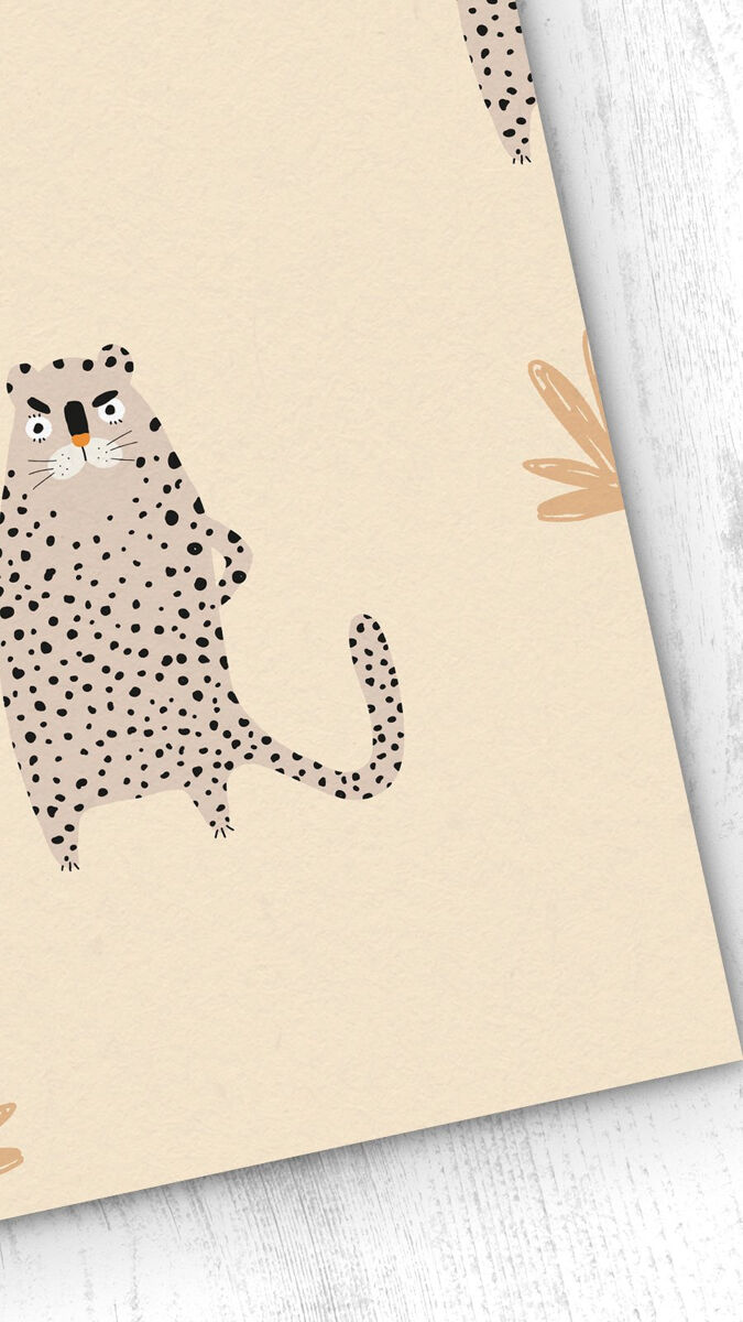 Papel pintado infantil smelly cat smellycat - beige - 1 rollo 55 x 300 cm