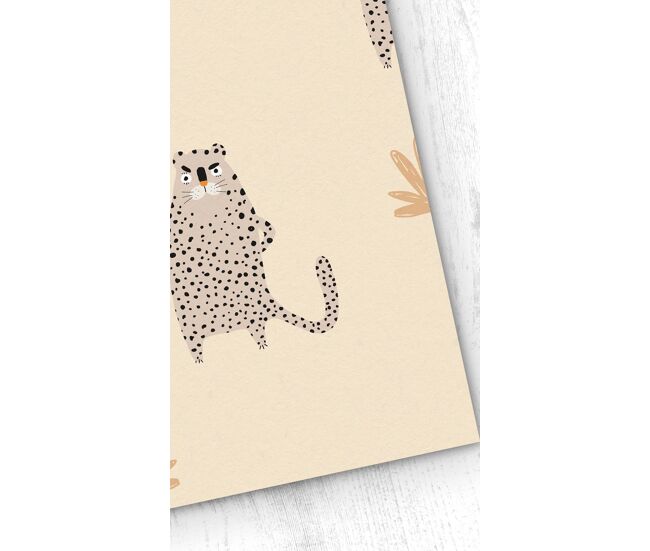 Papel pintado infantil smelly cat smellycat - beige - 1 rollo 55 x 300 cm