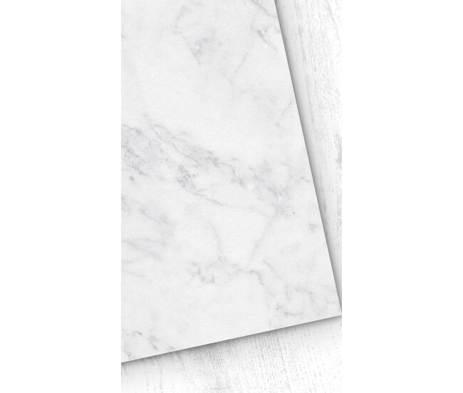 Papel pintado marmol marmol - blanco - 1 rollo 55 x 300 cm