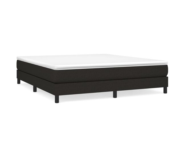 Estructura de cama box spring tela negro 180x200 cm