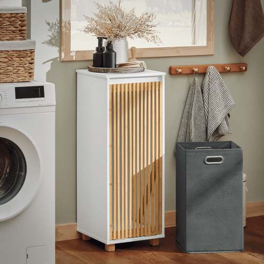 SoBuy BZR126-W Cesto para roupa suja Roupeiro de chão