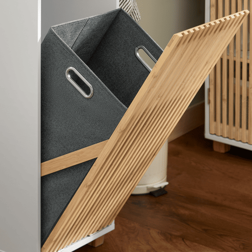 SoBuy BZR126-W Cesto para roupa suja Roupeiro de chão