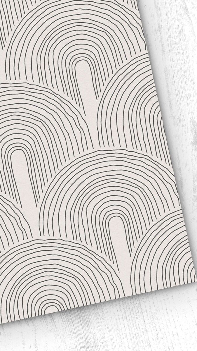 Papel pintado arco arco - beige - 1 rollo 55 x 300 cm
