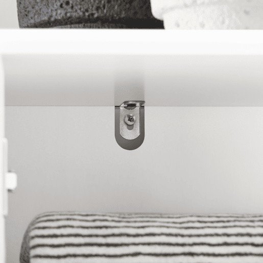 SoBuy BZR109-W Armário de casa de banho alto com 1 cesto e 1 gaveta