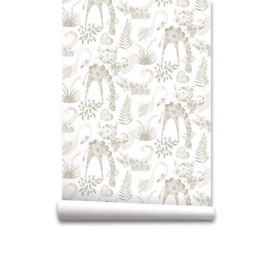 Papel pintado infantil animals animals - beige - 1 rollo 55 x 300 cm