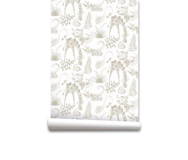 Papel pintado infantil animals animals - beige - 1 rollo 55 x 300 cm