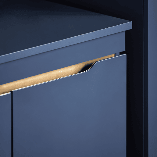 SoBuy BZR113-B Armário sob o lavatório 2 portas azul