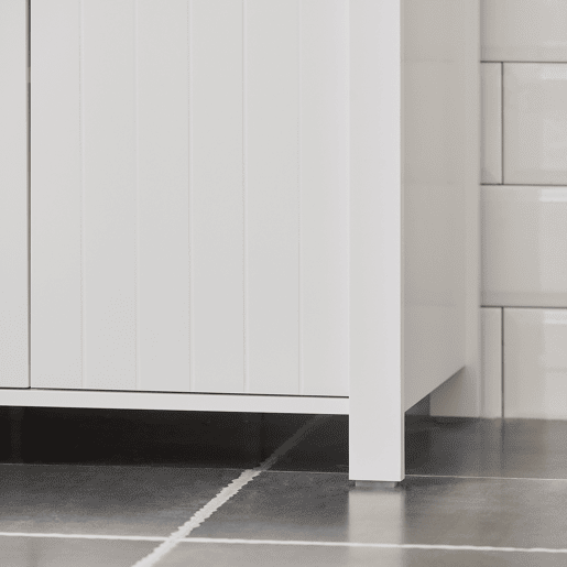 SoBuy BZR101-W Móvel de casa de banho com lavatório e 2 portas 60 x 34 x 65,5 cm
