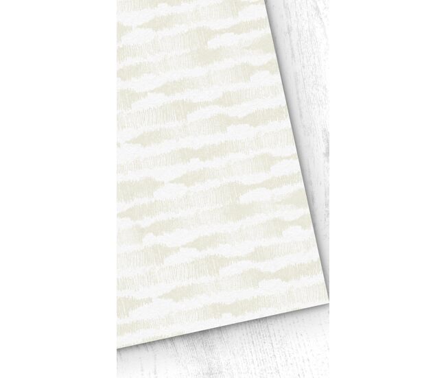 Papel pintado wavy wavy - blanco - 1 rollo 55 x 300 cm