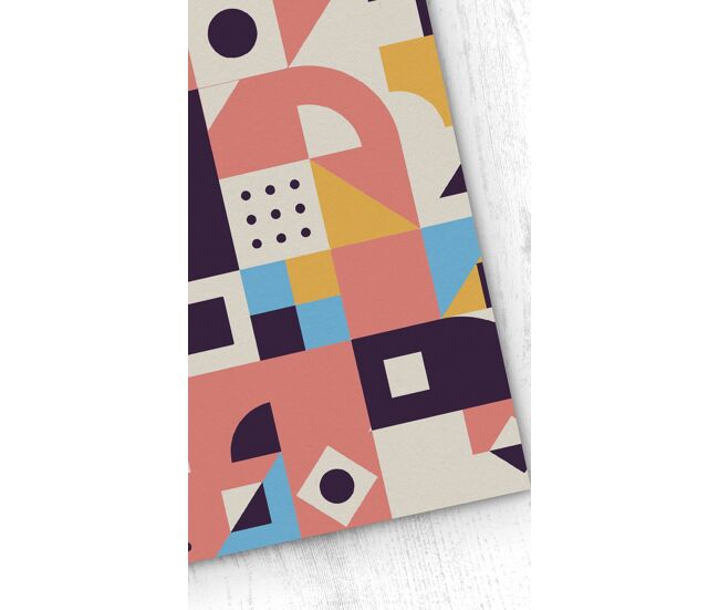Papel pintado bauhaus bauhaus - multicolor - 1 rollo 55 x 300 cm