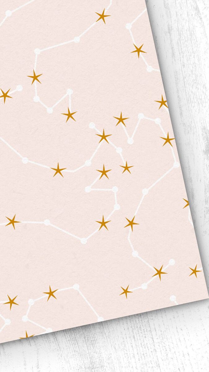 Papel pintado infantil constelaciones constelaciones - rosa - 1 rollo 55 x 300 cm
