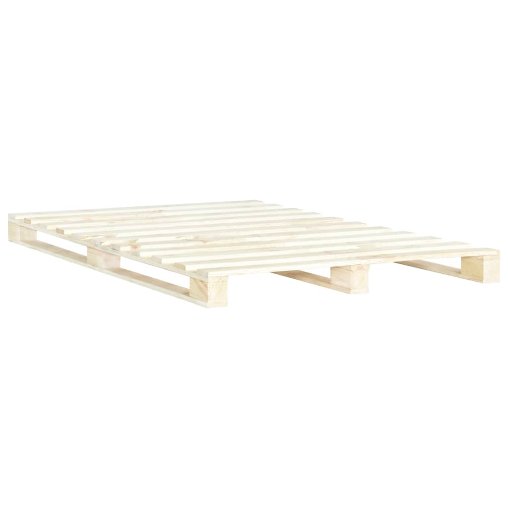 Estructura de cama de palés madera maciza de pino 160x200 cm